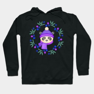 Christmas Panda Wreath Hoodie